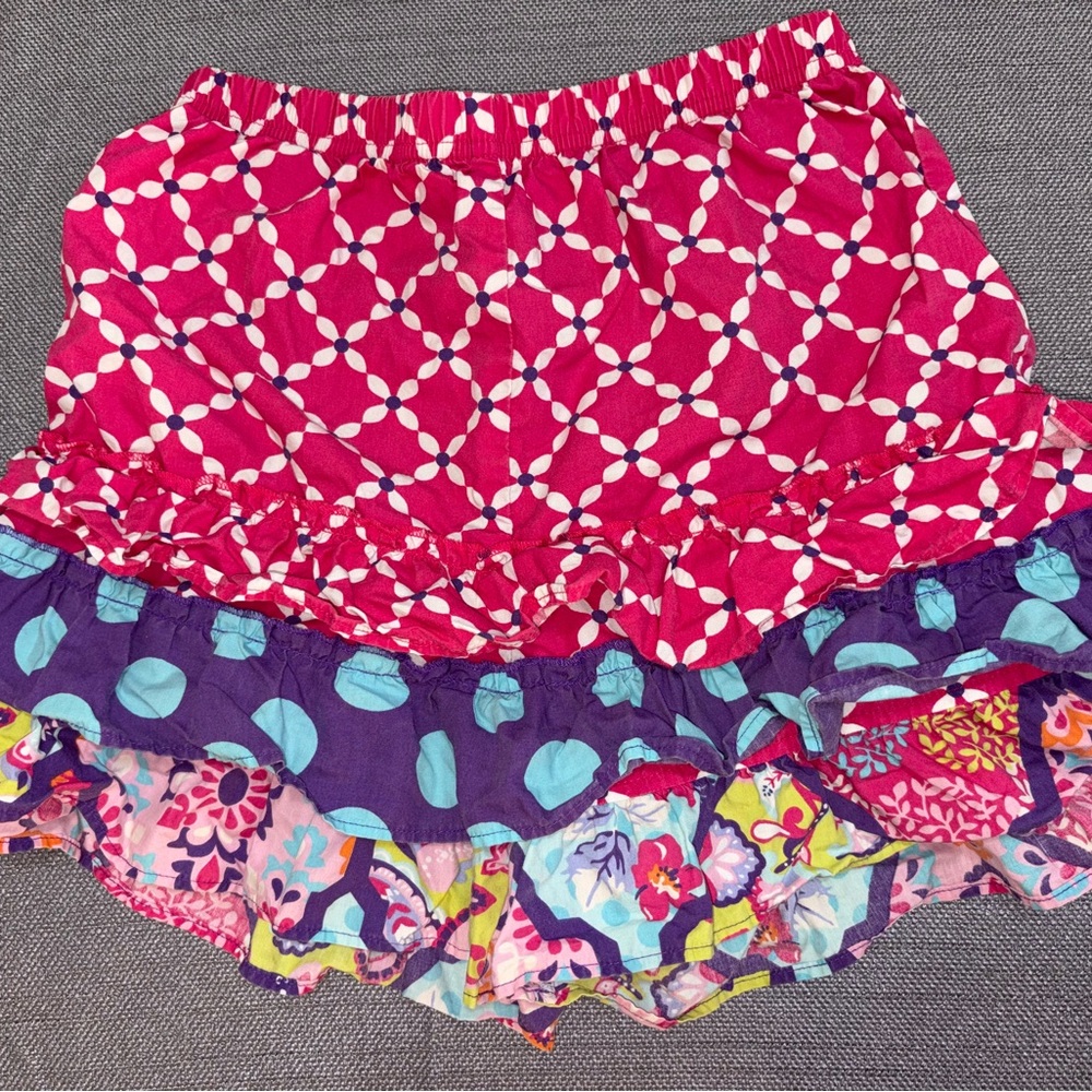 Eleanor Rose Pink and Purple Ruffle Shorts